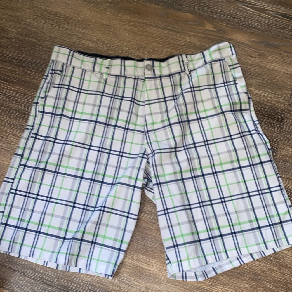 Y2K OP men’s shorts plaid / four way stretch size 40